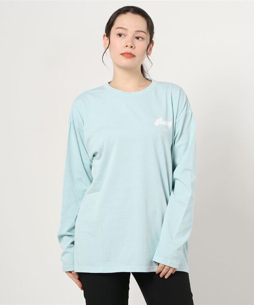 ROXY(ロキシー)の「ROXY/ロキシー ビッグシルエット ヤシの木バックプリントロンT RLT211063(Tシャツ/カットソー・レディース・マルチ/オレンジ/ホワイト/ブルー・L/M)」の13枚目の写真