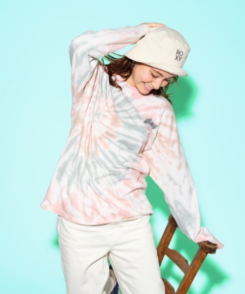 ROXY(ロキシー)の「ROXY/ロキシー ビッグシルエット ヤシの木バックプリントロンT RLT211063(Tシャツ/カットソー・レディース・マルチ/オレンジ/ホワイト/ブルー・L/M)」の10枚目の写真