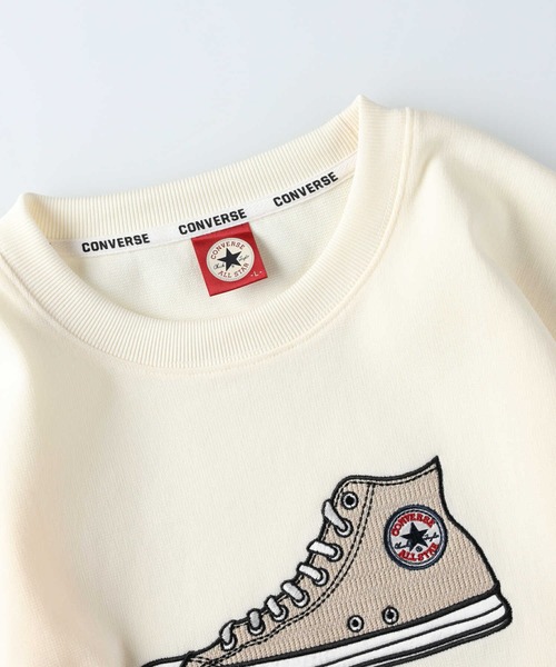 CONVERSE（コンバース）の「【CONVERSE】ニットソークルー（スウェット・メンズ・グリーン/オフホワイト/ダークグレー・L/XL/M）」の6枚目の写真