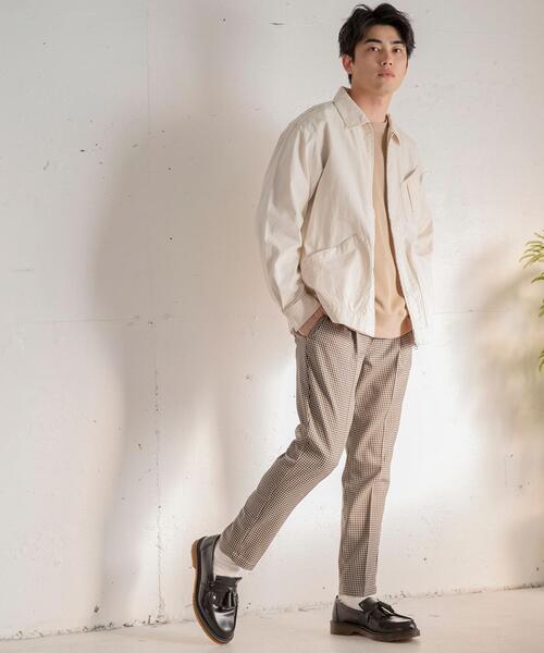 coen（コーエン）の「TRチェックストレッチイージーパンツ#（その他パンツ・メンズ・ベージュ/グレー・X-LARGE/SMALL/LARGE/MEDIUM）」の18枚目の写真