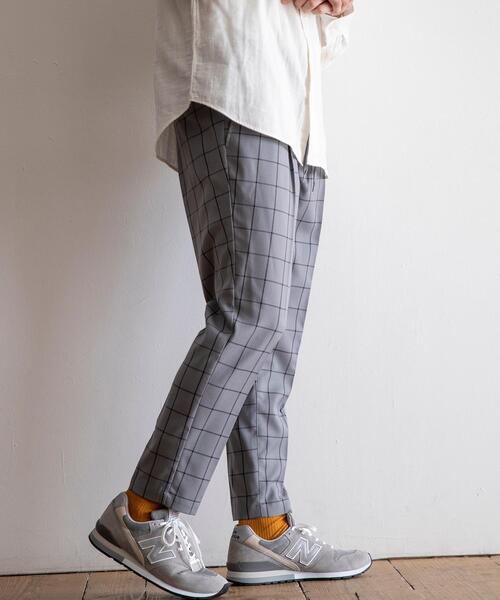 coen（コーエン）の「TRチェックストレッチイージーパンツ#（その他パンツ・メンズ・ベージュ/グレー・X-LARGE/SMALL/LARGE/MEDIUM）」の11枚目の写真