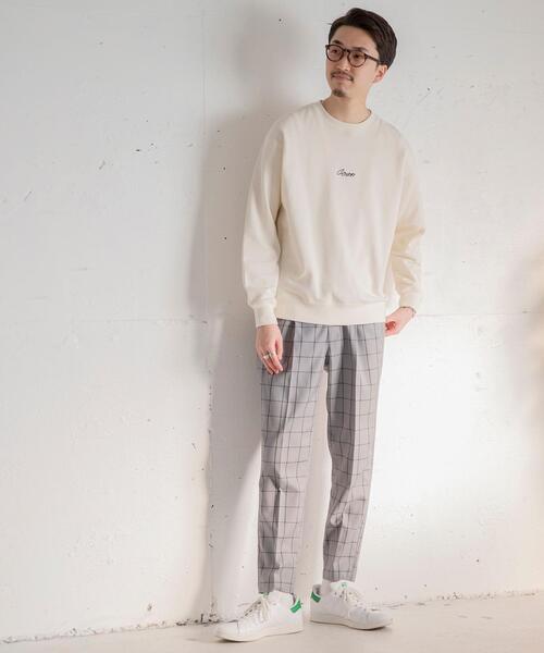 coen（コーエン）の「TRチェックストレッチイージーパンツ#（その他パンツ・メンズ・ベージュ/グレー・X-LARGE/SMALL/LARGE/MEDIUM）」の16枚目の写真