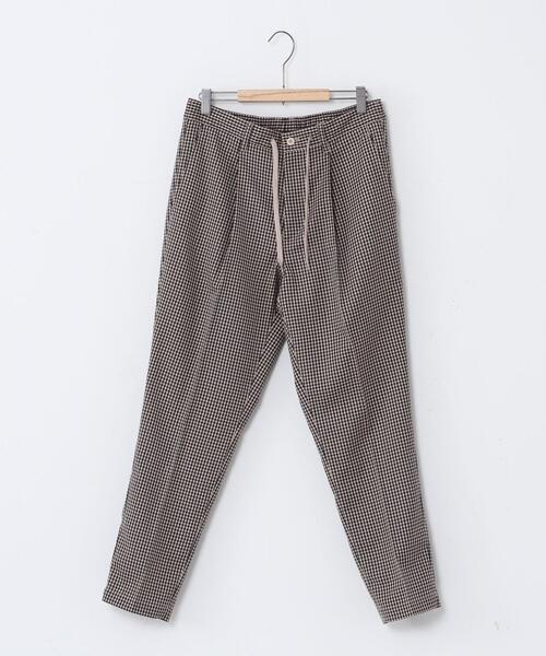 coen（コーエン）の「TRチェックストレッチイージーパンツ#（その他パンツ・メンズ・ベージュ/グレー・X-LARGE/SMALL/LARGE/MEDIUM）」の9枚目の写真