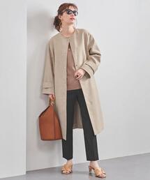 UNITED ARROWS | UBC フェイクリネン ノーカラーコート(その他アウター)