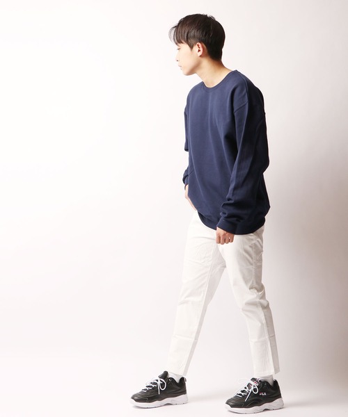 FUNALIVE(ファンアライブ)の「サテンストレッチトリコステッチクロップドパンツ(その他パンツ・メンズ・ホワイト/ブラック・M/L/XL)」の8枚目の写真