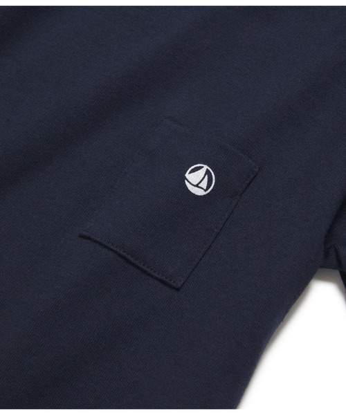 PETIT BATEAU（プチバトー）の「カラー半袖Ｔシャツ（Tシャツ/カットソー・キッズ・ネイビー・3YEAR/4YEAR/5YEAR）」の5枚目の写真