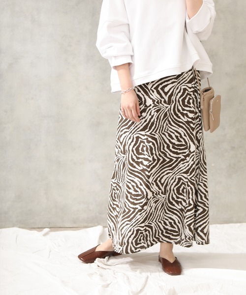 Brilliant グレディブリリアン のファッション ゼブラ柄 スカート Gready Gready スカート プリント フレアスカート スカート