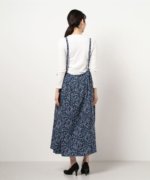 花柄キャミワンピース グレー 中古 セール】ノースリーブ 花柄シャーリングロングキャミワンピース