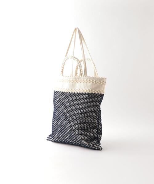 Steven Alan（スティーブンアラン）の「＜Antonello Tedde＞SILIGO TUTTO PIBIONES BICOLOR BAG/トートバッグ Ψ（トートバッグ・レディース・ネイビー・FREE）」の2枚目の写真