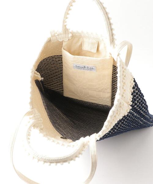 Steven Alan（スティーブンアラン）の「＜Antonello Tedde＞SILIGO TUTTO PIBIONES BICOLOR BAG/トートバッグ Ψ（トートバッグ・レディース・ネイビー・FREE）」の4枚目の写真