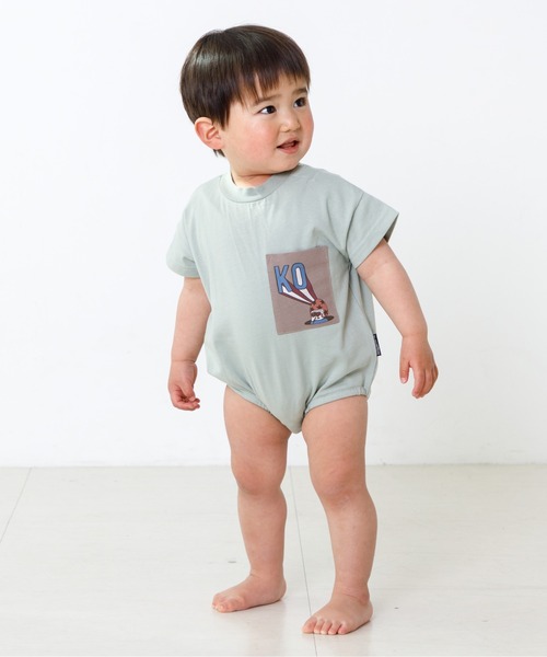 MAKE YOUR DAY（メイクユアデイ）の「OYAKOロンパース（ロンパース・キッズ・ブラック/ミント/キナリ・80/70）」の4枚目の写真