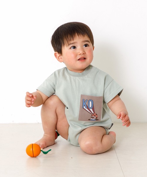 MAKE YOUR DAY（メイクユアデイ）の「OYAKOロンパース（ロンパース・キッズ・ブラック/ミント/キナリ・80/70）」の6枚目の写真