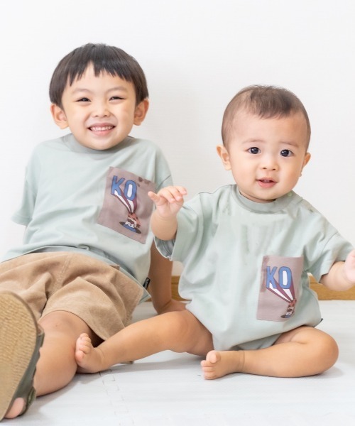 MAKE YOUR DAY（メイクユアデイ）の「OYAKOロンパース（ロンパース・キッズ・ブラック/ミント/キナリ・80/70）」の17枚目の写真