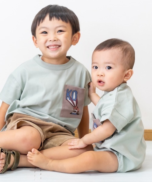 MAKE YOUR DAY（メイクユアデイ）の「OYAKOロンパース（ロンパース・キッズ・ブラック/ミント/キナリ・80/70）」の8枚目の写真