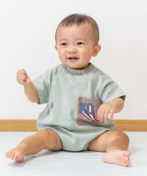 MAKE YOUR DAY（メイクユアデイ）の「OYAKOロンパース（ロンパース・キッズ・ブラック/ミント/キナリ・80/70）」の11枚目の写真