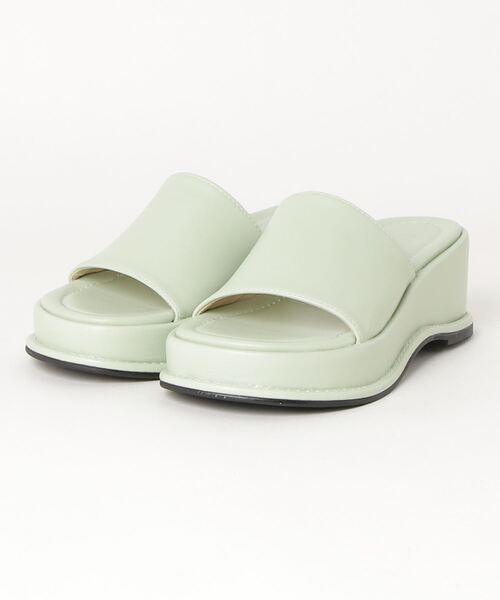 WC（ダブル シー）の「厚底デザインサンダル（サンダル・レディース・ブラック/グリーン・MEDIUM/SMALL）」の16枚目の写真
