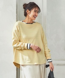 KOBE LETTUCE | 無地・ボーダー柄変形スウェットカットソー(スウェット)