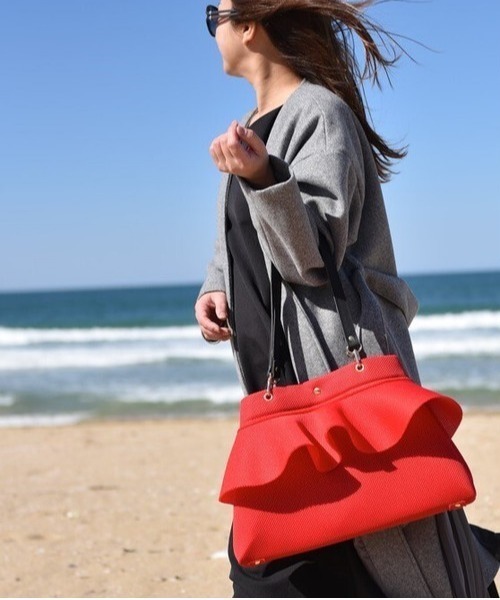 【新品未使用】gMbD Ruffle トートバッグ‼︎ Ruffle Tote Big | gMbD.goodmorningbeautifulday