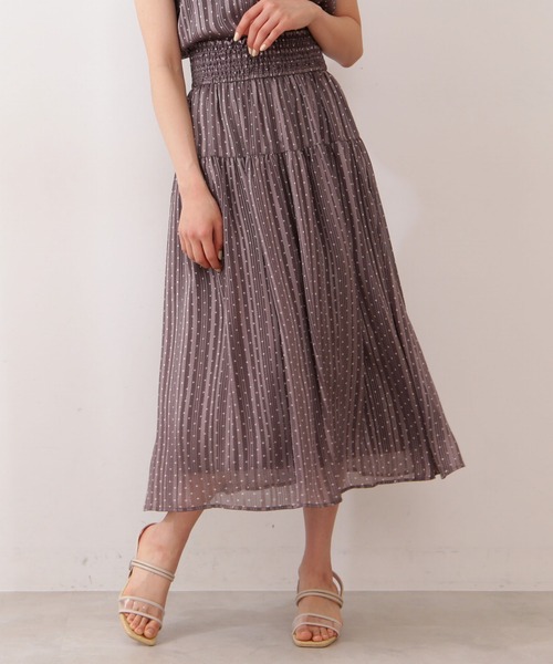 PROPORTION BODY DRESSING(プロポーションボディドレッシング)の「ウエストシャーリングシアードットスカート / 1211120500(スカート・レディース・ホワイト系その他/ダークグレー・SMALL/MEDIUM)」の13枚目の写真