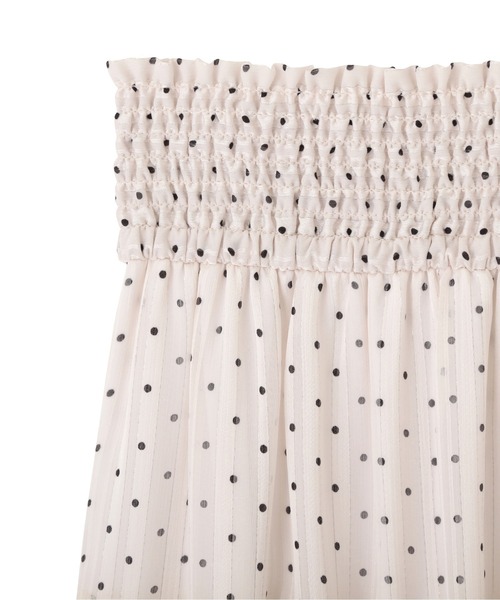 PROPORTION BODY DRESSING(プロポーションボディドレッシング)の「ウエストシャーリングシアードットスカート / 1211120500(スカート・レディース・ホワイト系その他/ダークグレー・SMALL/MEDIUM)」の4枚目の写真