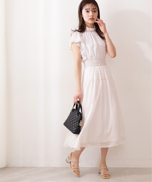 PROPORTION BODY DRESSING(プロポーションボディドレッシング)の「ウエストシャーリングシアードットスカート / 1211120500(スカート・レディース・ホワイト系その他/ダークグレー・SMALL/MEDIUM)」の11枚目の写真