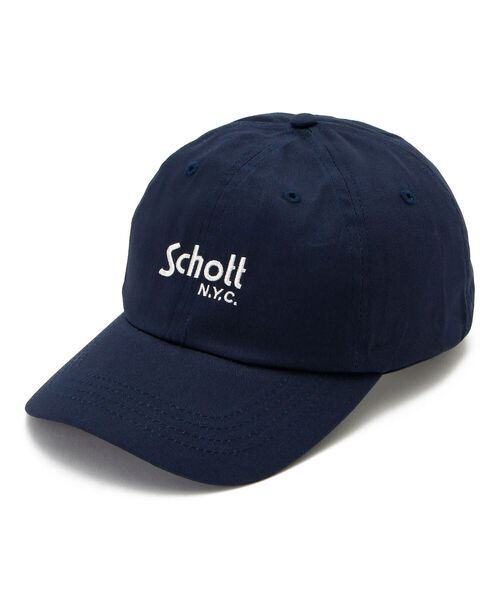 schott（ショット）の「Schott/ショット/COTTON TWILL CAP LOGO/コットンツイル キャップ（キャップ・メンズ・カーキ/オリーブ/ブラック/ネイビー/ピンク・FREE）」の4枚目の写真