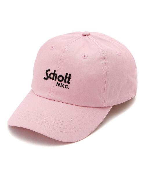 schott（ショット）の「Schott/ショット/COTTON TWILL CAP LOGO/コットンツイル キャップ（キャップ・メンズ・カーキ/オリーブ/ブラック/ネイビー/ピンク・FREE）」の5枚目の写真