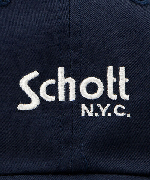 schott（ショット）の「Schott/ショット/COTTON TWILL CAP LOGO/コットンツイル キャップ（キャップ・メンズ・カーキ/オリーブ/ブラック/ネイビー/ピンク・FREE）」の10枚目の写真