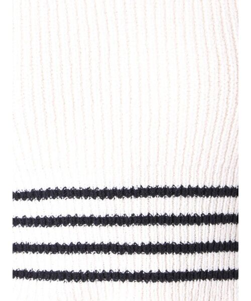 GYDA（ジェイダ）の「ウエストボーダー ニットタンクトップ（ニット/セーター・レディース・ブラック/オフホワイト/ピンク・FREE）」の16枚目の写真