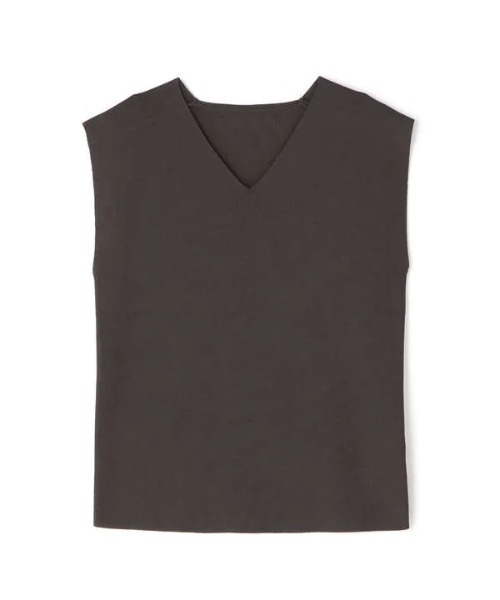 N.（N. Natural Beauty Basic）（エヌエヌナチュラルビューティーベーシック）の「総針Vネックノースリーブニット（ニット/セーター・レディース・ホワイト/ブラック/ブラウン/パープル/オレンジ・MEDIUM）」の21枚目の写真