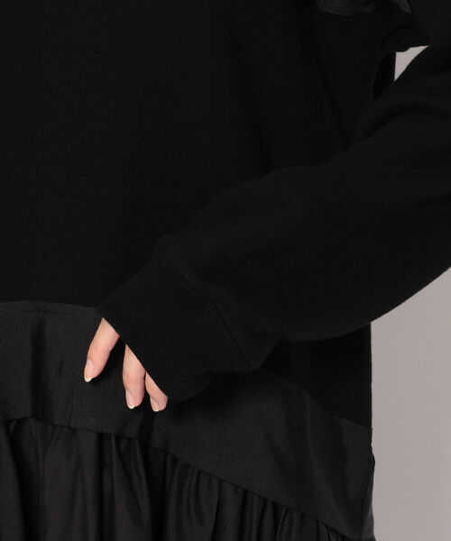 REKISAMI（レキサミ）の「REKISAMI（レキサミ）パーカーワンピース（ワンピース・レディース・ブラック・1）」の9枚目の写真