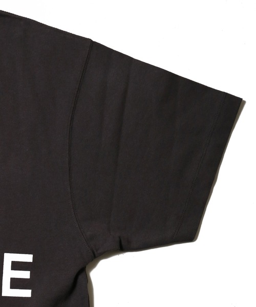 SPINNS（スピンズ）の「【ゆったりシルエット】CHAMPAGNEロゴ半袖Tシャツ（Tシャツ/カットソー・メンズ・ホワイト/ブラック・ONESIZE）」の8枚目の写真