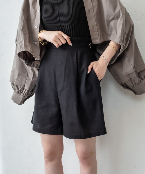 mystic（ミスティック）の「セットアップショートパンツ（その他パンツ・レディース・アイボリー/ブラック・1/2）」の13枚目の写真