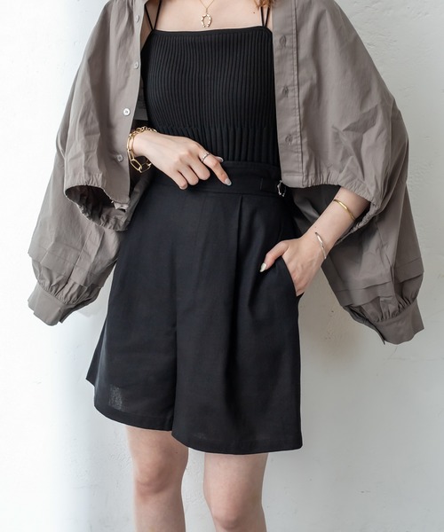 mystic（ミスティック）の「セットアップショートパンツ（その他パンツ・レディース・アイボリー/ブラック・1/2）」の14枚目の写真