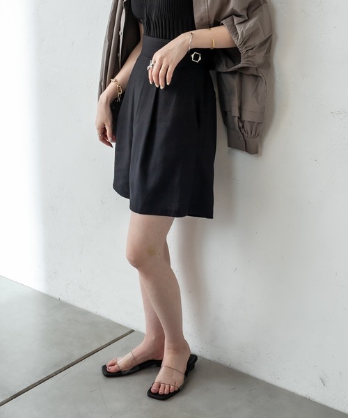 mystic（ミスティック）の「セットアップショートパンツ（その他パンツ・レディース・アイボリー/ブラック・1/2）」の16枚目の写真