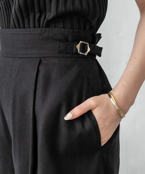 mystic（ミスティック）の「セットアップショートパンツ（その他パンツ・レディース・アイボリー/ブラック・1/2）」の22枚目の写真