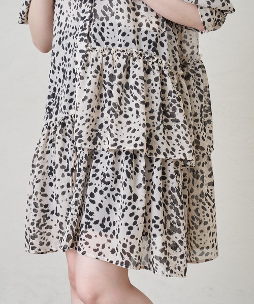アニマルランダムティアードチュニック（チュニック）｜Chico（チコ