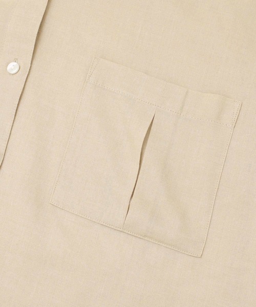 KBF（ケイビーエフ）の「リネンMIXビッグポケットコンパクトシャツ（シャツ/ブラウス・レディース・オフホワイト/ベージュ/グリーン・ONE）」の22枚目の写真