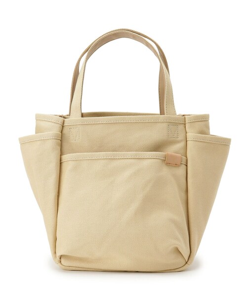 SHOO・LA・RUE(シューラルー)の「◆多収納キャンバストート(トートバッグ・レディース・イエロー/キャメル/ライトグリーン/ブラウン系その他/ライトグレー/ライトベージュ・00)」の1枚目の写真