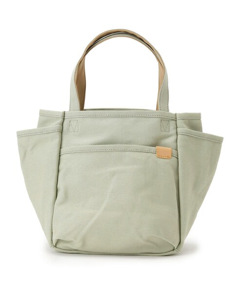 SHOO・LA・RUE(シューラルー)の「◆多収納キャンバストート(トートバッグ・レディース・イエロー/キャメル/ライトグリーン/ブラウン系その他/ライトグレー/ライトベージュ・00)」の4枚目の写真