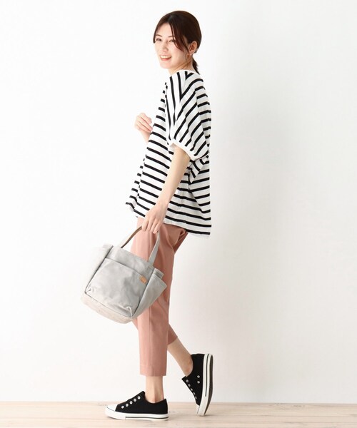 SHOO・LA・RUE(シューラルー)の「◆多収納キャンバストート(トートバッグ・レディース・イエロー/キャメル/ライトグリーン/ブラウン系その他/ライトグレー/ライトベージュ・00)」の13枚目の写真