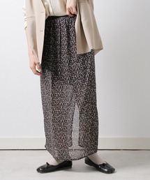 Crisp | フラワーシフォンペンシルスカート(スカート)