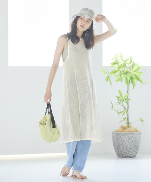 LIPSTAR（リップスター）の「【WEB別注】≪Casselini／キャセリーニ≫レースバケットハット（ハット・レディース・オフホワイト/グリーン・FREE）」の12枚目の写真