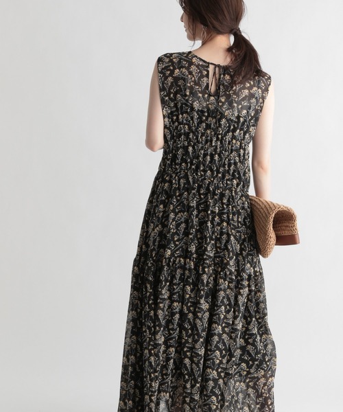 Andemiu（アンデミュウ）の「フラワーパターンワンピース951771（ワンピース・レディース・オフホワイト/ブラック・FREE）」の11枚目の写真