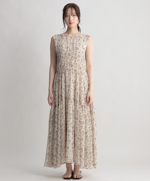 Andemiu（アンデミュウ）の「フラワーパターンワンピース951771（ワンピース・レディース・オフホワイト/ブラック・FREE）」の13枚目の写真