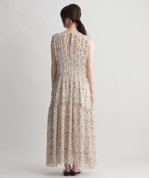 Andemiu（アンデミュウ）の「フラワーパターンワンピース951771（ワンピース・レディース・オフホワイト/ブラック・FREE）」の15枚目の写真