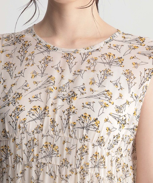 Andemiu（アンデミュウ）の「フラワーパターンワンピース951771（ワンピース・レディース・オフホワイト/ブラック・FREE）」の18枚目の写真