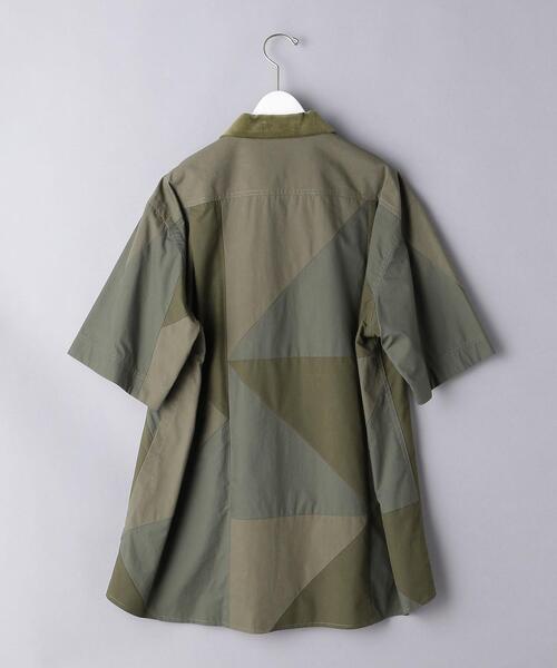 Sacai（サカイ）の「＜sacai（サカイ）＞ パッチワーク ミックス シャツ■■■（シャツ/ブラウス・メンズ・オリーブ・3/2）」の2枚目の写真
