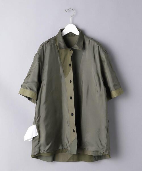 Sacai（サカイ）の「＜sacai（サカイ）＞ パッチワーク ミックス シャツ■■■（シャツ/ブラウス・メンズ・オリーブ・3/2）」の8枚目の写真