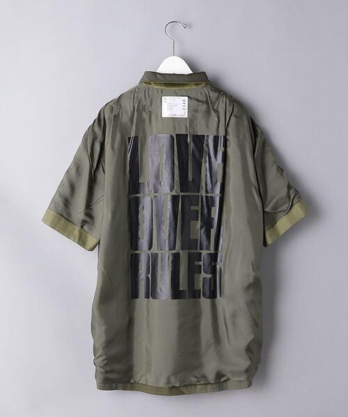 Sacai（サカイ）の「＜sacai（サカイ）＞ パッチワーク ミックス シャツ■■■（シャツ/ブラウス・メンズ・オリーブ・3/2）」の9枚目の写真